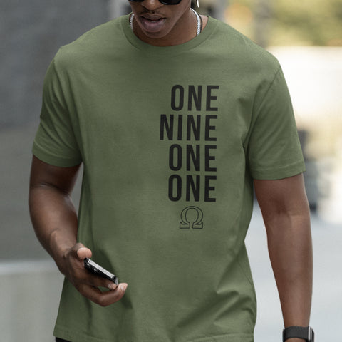 One Nine One One - Omega Psi Phi 1911 (Men Short Sleeve)