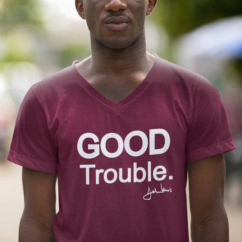 Good Trouble - Solid Edition (Men's V-Neck)