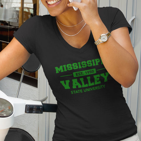 Mississippi Valley Delta Devils - Mississippi Valley State University (Women's V-Neck)
