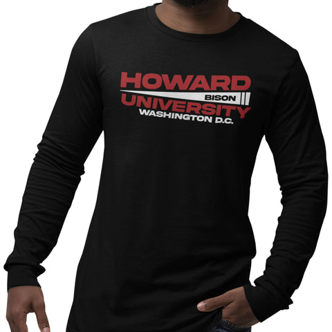 Howard University - Flag Edition - (Men's Long Sleeve)