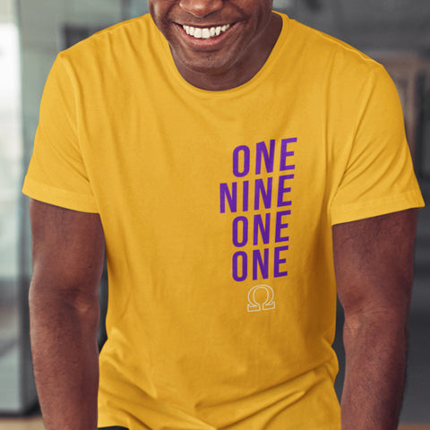 One Nine One One - Omega Psi Phi (Men Short Sleeve)