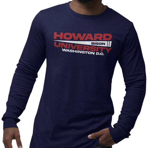 Howard University - Flag Edition - (Men's Long Sleeve)