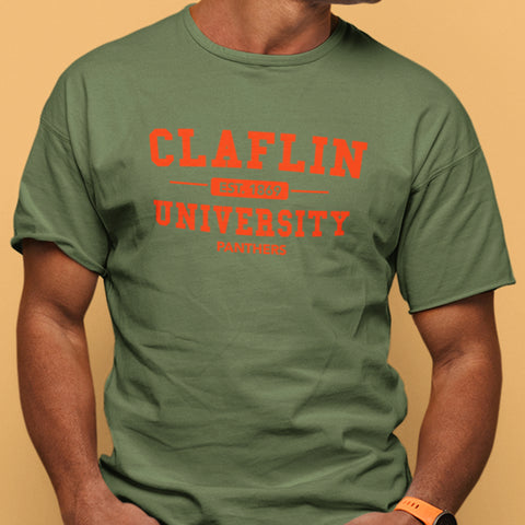Claflin University Fatigue Green (Men's Short Sleeve)