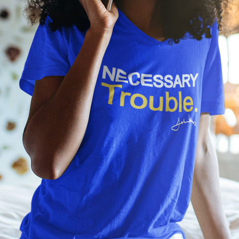 Necessary Trouble - Gold Edition (Women's V-Neck)
