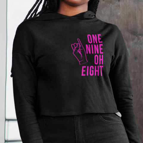 One Nine Oh Eight - Alpha Kappa Alpha 1908 (Women's Cropped Hoodie)