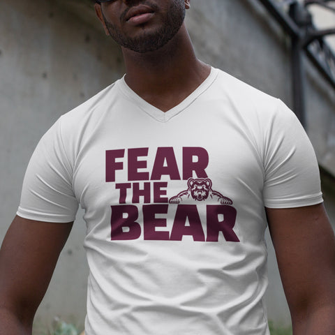 Fear The Bear - Shaw University (Men's V-Neck)