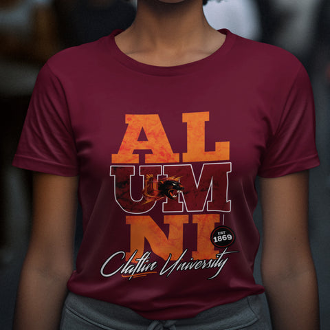 Claflin University Alumni Signature Series - Vintage/Grunge Style (Women's Short Sleeve)