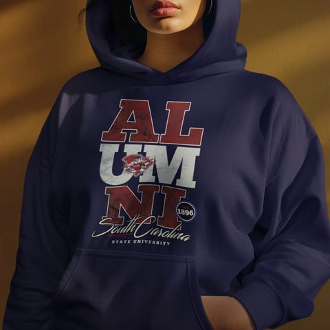 SCSU Alumni Signature Series - Vintage/Grunge Style (Unisex Hoodie) South Carolina State