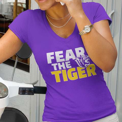 Fear The Tiger - Benedict College (Women's V-Neck)