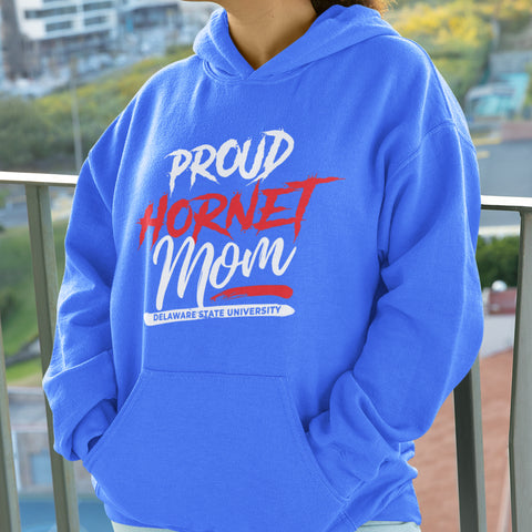 Proud Delaware State Hornet Mom NextGen (Unisex Hoodie)