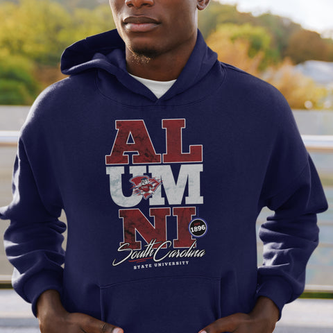 SCSU Alumni Signature Series - Vintage/Grunge Style (Unisex Hoodie) South Carolina State