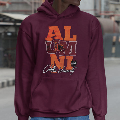 Claflin University Alumni Signature Series - Vintage/Grunge Style (Unisex Hoodie)