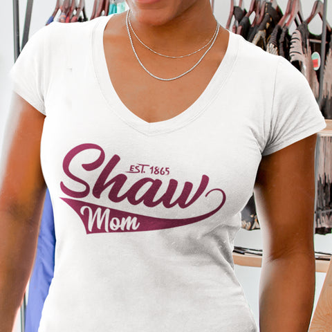 Shaw Mom 1865 - Shaw University (Women's V-Neck)