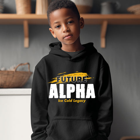 Future Alpha NextGen (Youth Sweatshirt/Hoodie - Yellow Gold) - Alpha Phi Alpha
