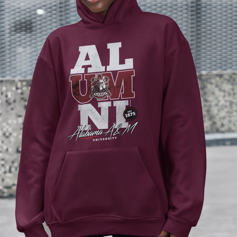 Alabama A&M Alumni Signature Series - Vintage/Grunge Style (Unisex Hoodie)