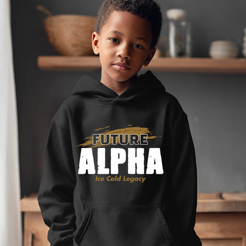 Future Alpha NextGen (Youth Sweatshirt/Hoodie - Old Gold) - Alpha Phi Alpha