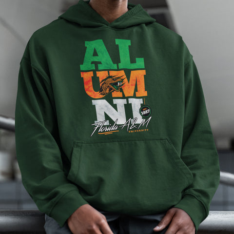 FAMU Alumni Signature Series - Vintage/Grunge Style (Unisex Hoodie) Florida A&M University