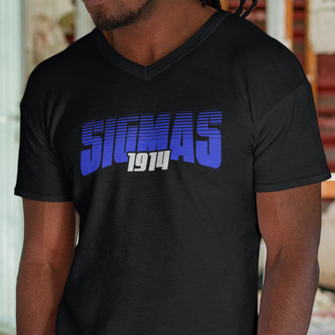 Sigma Retro - Phi Beta Sigma 1914 (Men's V-Neck)