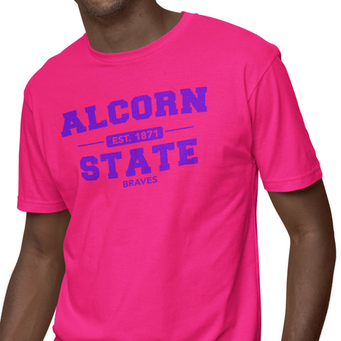 Alcorn State - PINK (Men's Short Sleeve)