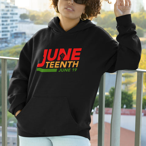 Juneteenth - NextGen - Pan African Letters (Women's Hoodie)