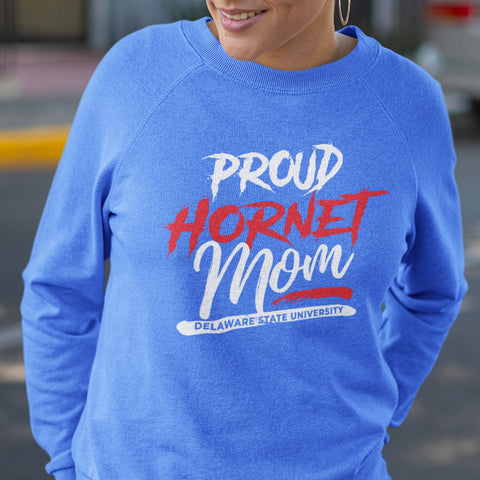 Proud Delaware State Hornet Mom NextGen (Unisex Sweatshirt)
