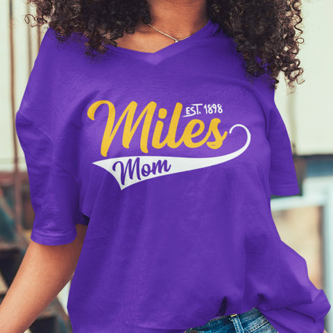 Miles College Mom (Women's V-Neck)