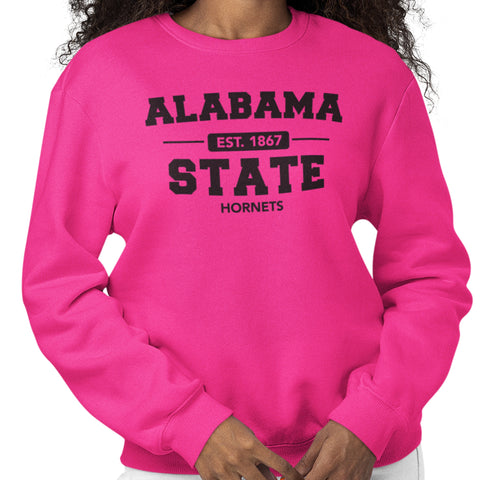 Alabama State Hornets - PINK (Women's Sweatshirt)