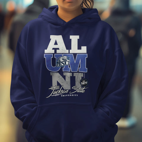 Jackson State Alumni Signature Series - Vintage/Grunge Style (Unisex Hoodie)