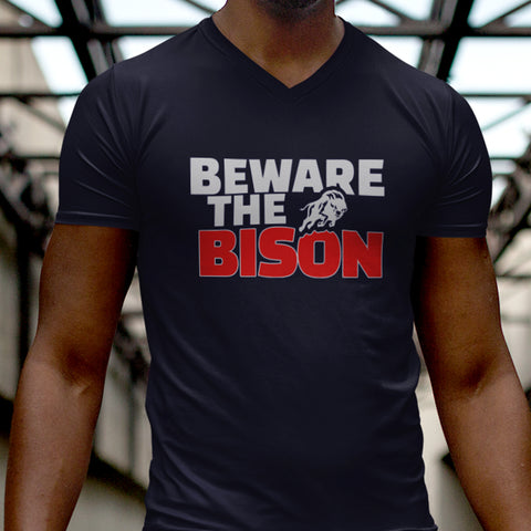 Beware The Bison - Howard University (Men's V-Neck)