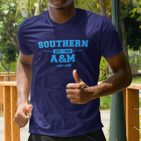 Southern University Jaguars (Men's V-Neck)