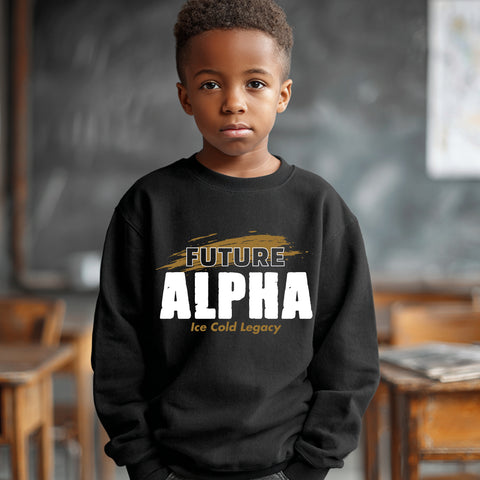 Future Alpha NextGen (Youth Sweatshirt/Hoodie - Old Gold) - Alpha Phi Alpha