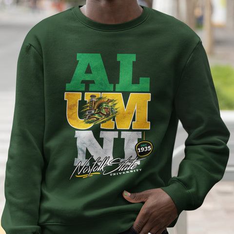 Norfolk State University Alumni Signature Series - Vintage/Grunge Style (Unisex Sweatshirt)