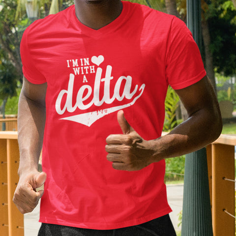 I'm In love With A Delta (Men's V-Neck)