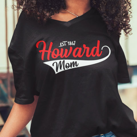 Howard Mom 1867 - Howard University (Women's V-Neck)