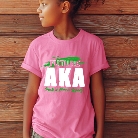 Future AKA NextGen (Pink Youth T-Shirt) Alpha Kappa Alpha