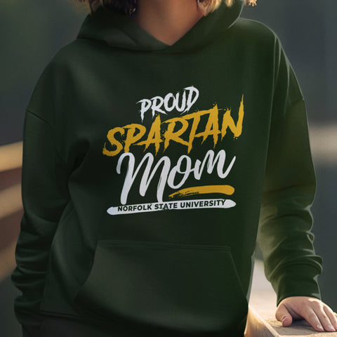 Proud Spartan Mom NextGen (Unisex Hoodie) Norfolk State University