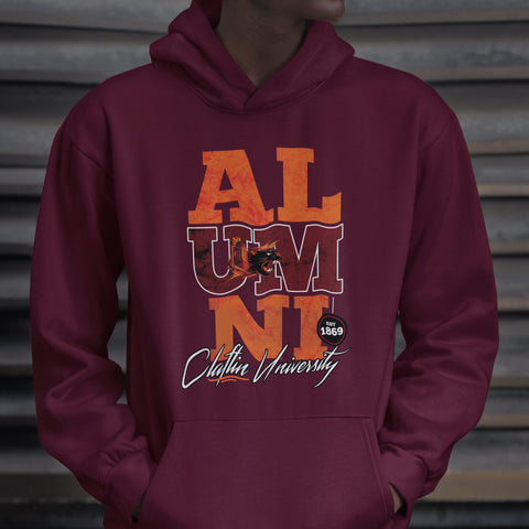 Claflin University Alumni Signature Series - Vintage/Grunge Style (Unisex Hoodie)