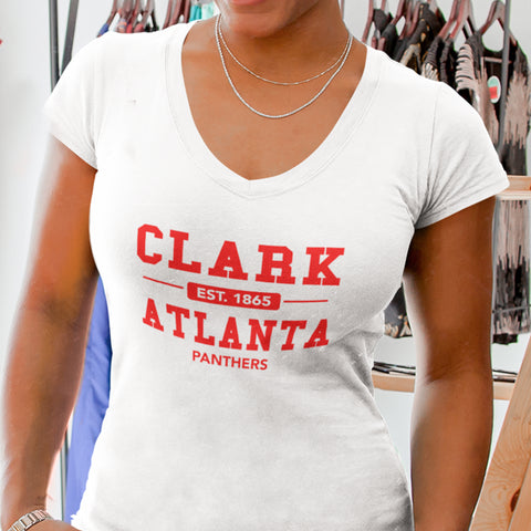 Clark Atlanta Panthers (Women's V-Neck)