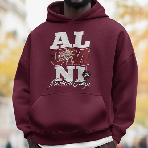 Morehouse College Alumni Signature Series - Vintage/Grunge Style (Unisex Hoodie)