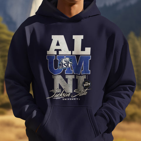 Jackson State Alumni Signature Series - Vintage/Grunge Style (Unisex Hoodie)
