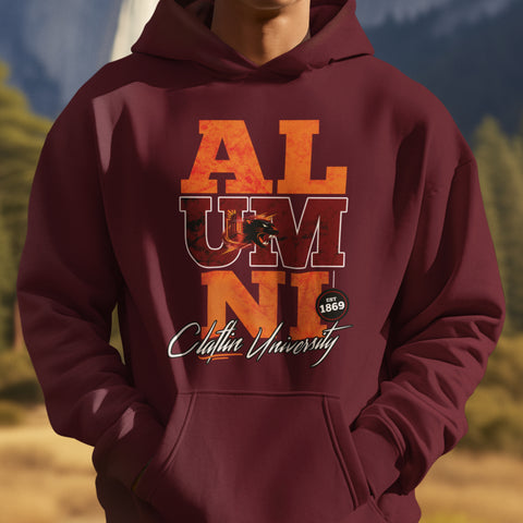 Claflin University Alumni Signature Series - Vintage/Grunge Style (Unisex Hoodie)