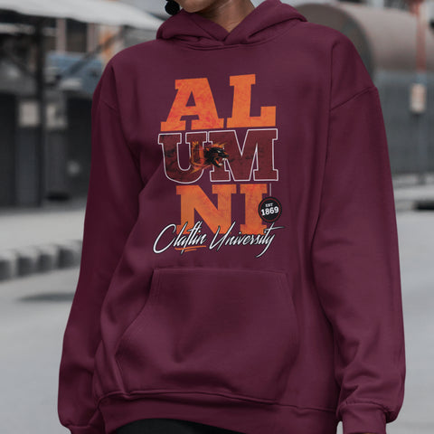 Claflin University Alumni Signature Series - Vintage/Grunge Style (Unisex Hoodie)