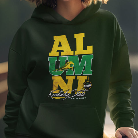 Kentucky State University Alumni Signature Series - Vintage/Grunge Style (Unisex Hoodie)