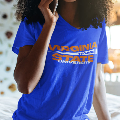 Virginia State University - Flag Edition (Women's V-Neck)