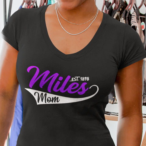 Miles College Mom (Women's V-Neck)