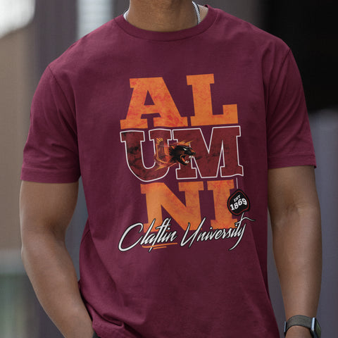 Claflin University Alumni Signature Series - Vintage/Grunge Style (Men's Short Sleeve)