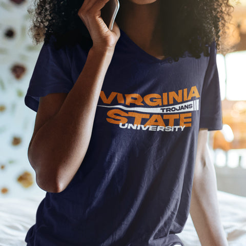 Virginia State University - Flag Edition (Women's V-Neck)