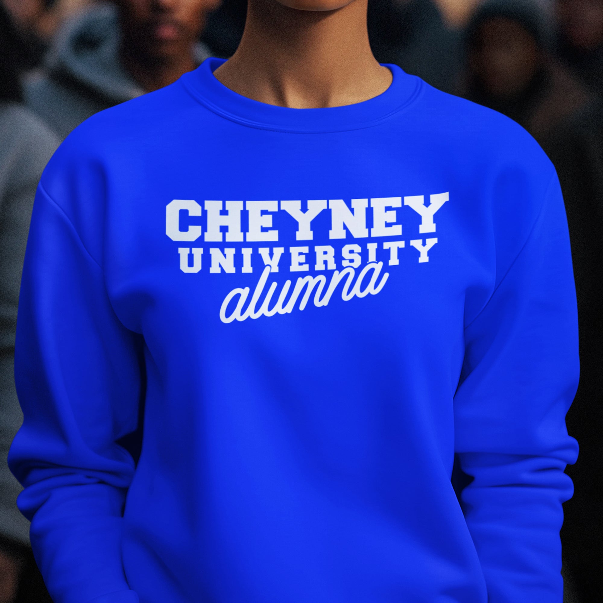 Cheyney Royal Blue Crewneck hot Sweatshirt