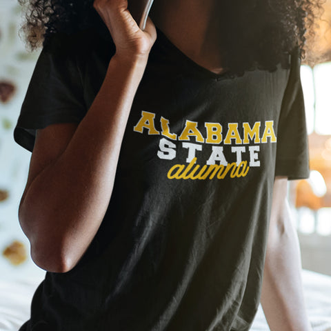 Alabama State Alumna (Women's V-Neck)