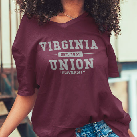 Virginia Union Panthers (Women's V-Neck)
